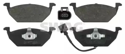 Комплект тормозных колодок, дисковый тормоз SWAG купить